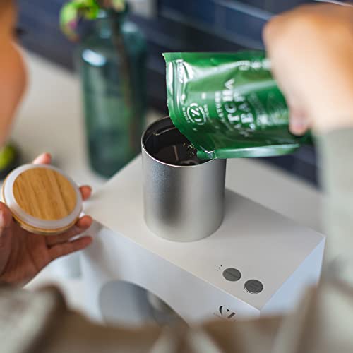 Cuzen Matcha Maker Starter Kit, an Innovative At-home Matcha Machine that Produces Freshly Ground Matcha from Organic Shade-grown Japanese Tea Leaves