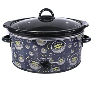 Uncanny Brands Star Wars The Mandalorian 5 Quart Slow Cooker- Easy Cooking For Baby Yoda- Kitchen Appliance …