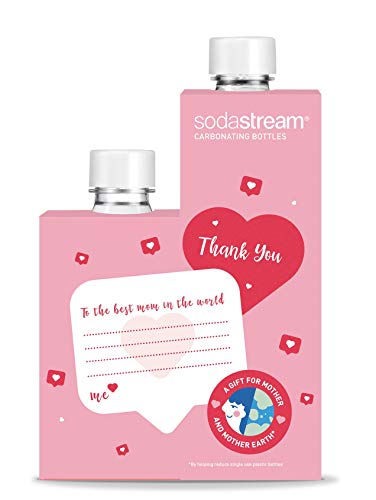 SodaStream 1L Bottle + 0.5L Twin Pack - Mother's Day Limited Edition, Pink