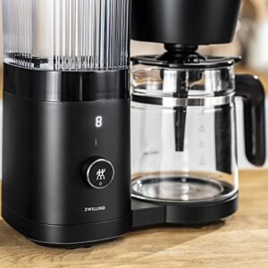 ZWILLING Enfinigy Glass Drip Coffee Maker 12 Cup, Awarded the SCA Golden Cup Standard, Black