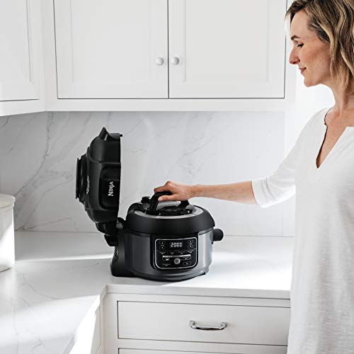 Ninja Foodi 7-in-1 Pressure, Slow Cooker, Air Fryer and More, with 5-Quart Capacity and 15 Recipe Book Inspiration Guide, and a High Gloss Finish