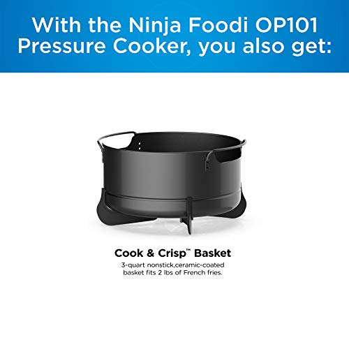 Ninja Foodi 7-in-1 Pressure, Slow Cooker, Air Fryer and More, with 5-Quart Capacity and 15 Recipe Book Inspiration Guide, and a High Gloss Finish