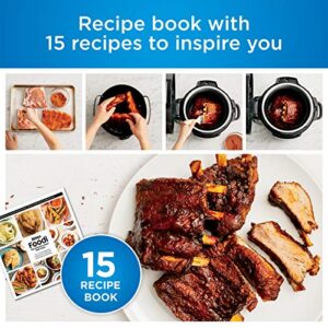 Ninja Foodi 7-in-1 Pressure, Slow Cooker, Air Fryer and More, with 5-Quart Capacity and 15 Recipe Book Inspiration Guide, and a High Gloss Finish