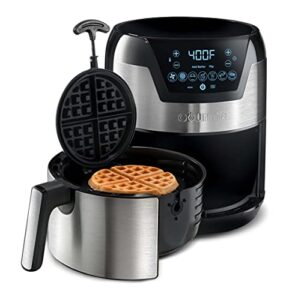 gourmia gafw598 2 in 1 – 5-quart digital air fryer + waffle maker
