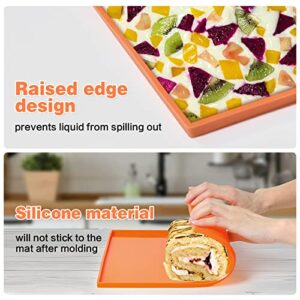6PCS Silicone Dehydrator Sheets with Edge, Dehydrator Trays with Silicone Pot/Scraper High Temperature Resistance Reusable Silicone Trays Compatible with Cosori CP267-FD for Fruits Herbs Meat Vegetables