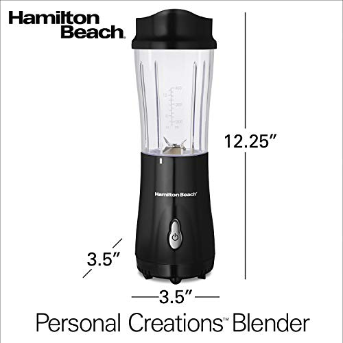 Hamilton Beach 51101B Personal Blender with Travel Lid, Black