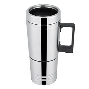 Car Heating Cup,Car Electric Heating Cup Kettle 12V/24V 300ml Car Electric Coffee Tea Water Mug Vehicle Heating Drinking Cup Bottle(24V)