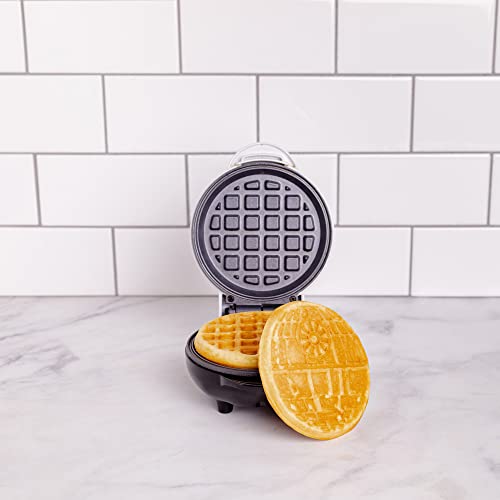 Uncanny Brands Death Star Mini Waffle Maker - Star Wars Small Kitchen Appliance