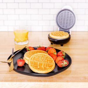 Uncanny Brands Death Star Mini Waffle Maker - Star Wars Small Kitchen Appliance