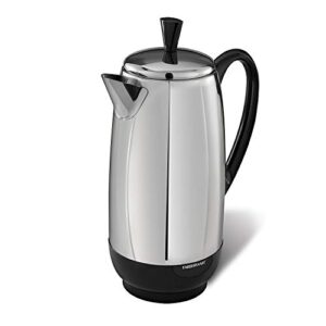 farberware fcp412 1000 watt 12-cup percolator, stainless steel