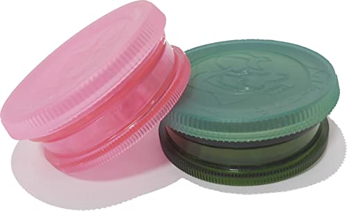 Xik Xak Plastic Grinders For Herbs | Build-In Storage With Lid | Pack of Two Units