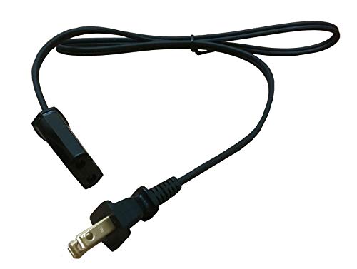 HASMX Percolator Power Cord for Hamilton Beach Percolator Coffee Pot Urn Model 40514 40614 40622, Presto 2822 02822 02811 0281102 Percolator, 2pin Cord Black 3ft Length (1-Pack)