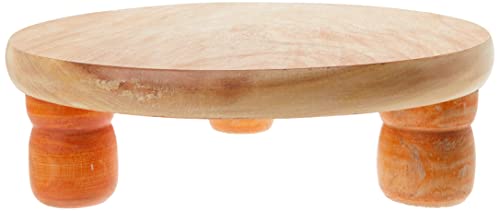 Tabakh Manual Wooden Roti Chapati Flatbread Tortilla Presser Maker with Rolling Pin, 10-Inch