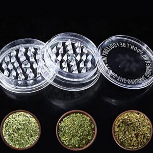 12 Pack Herb Grinder For Manual, 2.5in Small Spice Grinder With Storage, Portable And Disposable Plastic Herb Grinder,Mix