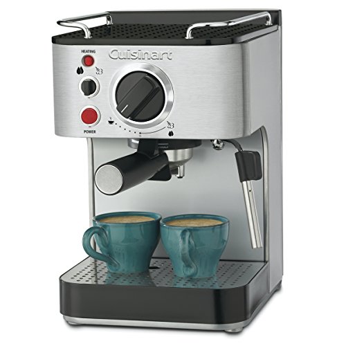 Cuisinart EM-100NP1 1.66 Quart Maker Espresso Machine, Stainless Steel, Manual