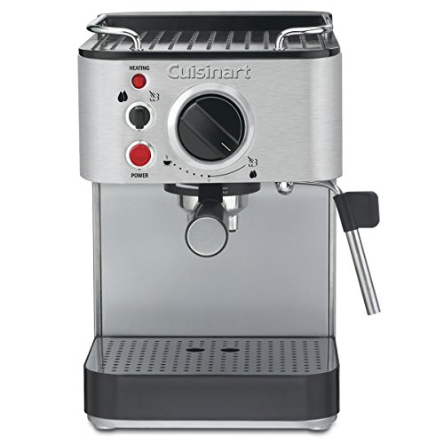 Cuisinart EM-100NP1 1.66 Quart Maker Espresso Machine, Stainless Steel, Manual