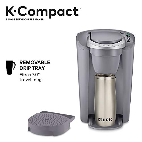 Keurig K-Compact Single-Serve K-Cup Pod Coffee Maker (Grey)