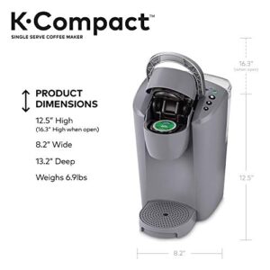 Keurig K-Compact Single-Serve K-Cup Pod Coffee Maker (Grey)