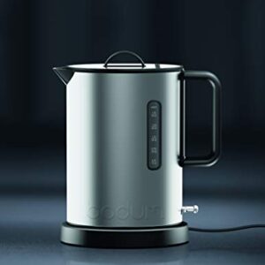 Bodum Ibis Stainless Steel Electric Water Kettle, 51 Ounce, Matte Chrome