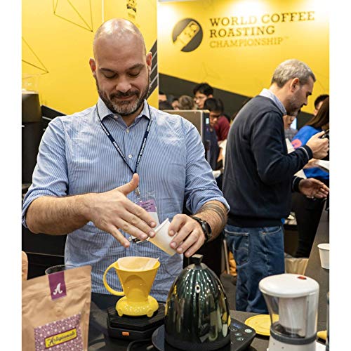 Clever NEW Yellow Coffee Dripper Coffee Maker Safe BPA Free Plastic Hassle-Free Ways Make Manual Pour Over Coffee & Cold Brew, 10 Fl Oz.