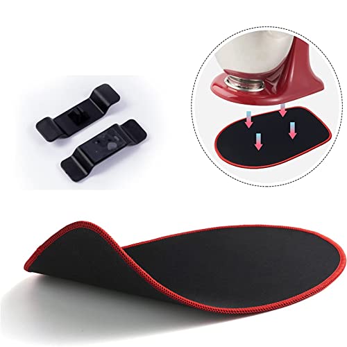 Kitchen Appliance Slider Mats, Furniture Slider with Two Cord Organizers, Sliding Mouse Pad for Kitchen Stand Mixer 5-8 Qt Bowl Lift Stand Mixer, Kitchen Mixers Accessories(5-8 Qt Tilt, Black)