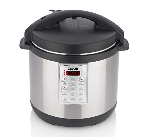 Zavor Select 6 Quart Electric Pressure Cooker and Rice Cooker with Non-stick Inner Cooking Pot and Brushed Stainless Steel Finish (ZSESE01)