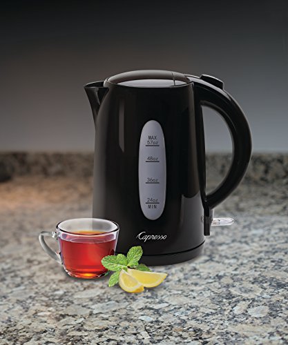 Capresso Black 1.7 Liter Electric Water Kettle