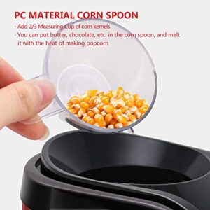 Hot Air Popper, Electric Popcorn Maker Machine with 1200W, No oil needed, Healthy and Delicious Snack for Kids, Adults. Great for Holding Parties in Home and Watching Movies with Family