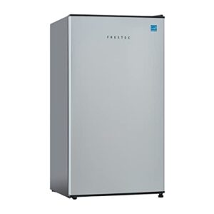 frestec 3.1 cu’ mini refregiator, compact refrigerator, small refrigerator with freezer, silver (fr 310 sl)