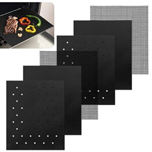 reusable liners for toaster oven,6pcs 9 x 11 inch non stick air fryer mat,easy clean toaster mat ,compatible with cuisinart, breville, black & decker air fryer oven toaster