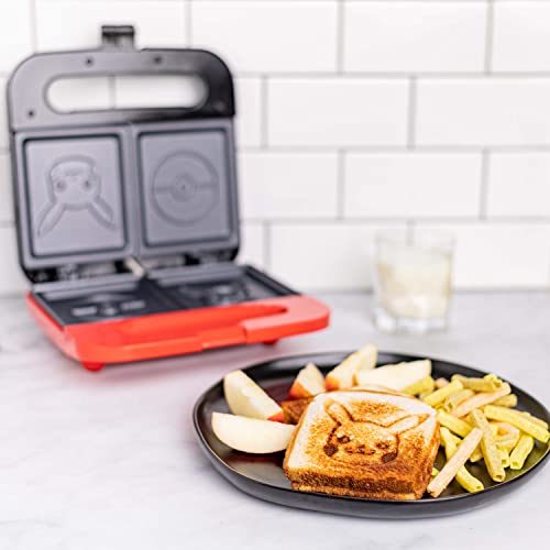 Uncanny Brands Pokemon Grilled Cheese Maker - Make Pokeball and Pikachu Sandwiches - Kitchen Appliance