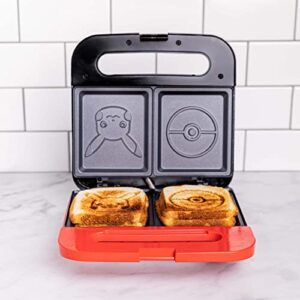 Uncanny Brands Pokemon Grilled Cheese Maker - Make Pokeball and Pikachu Sandwiches - Kitchen Appliance