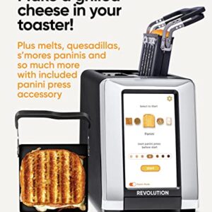 Revolution InstaGLO® R180B Matte Black Toaster + Revolution Panini Press Bundle. Make grilled cheeses, quesadillas, paninis, tuna melts and other sandwiches in your toaster (2 items)