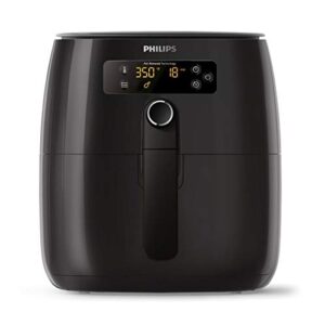 Philips Premium Digital Airfryer with Fat Removal Technology, Black (Compact, Digital Black, HD9741/56 (Includes Splatterproof Lid))