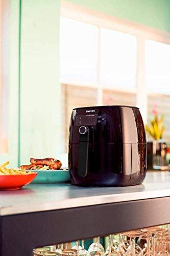 Philips Premium Digital Airfryer with Fat Removal Technology, Black (Compact, Digital Black, HD9741/56 (Includes Splatterproof Lid))