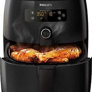 Philips Premium Digital Airfryer with Fat Removal Technology, Black (Compact, Digital Black, HD9741/56 (Includes Splatterproof Lid))