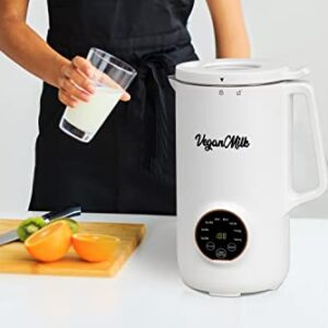 Soy Milk Maker Machine - 8 in 1 Vegan Nut Milk Maker - Nut Milk Machine Works As: Almond Milk Maker, Oat Milk Maker, Soymilk Machine, & Soup Maker Machine. Make Creamy Smoothies- Recipe Book Included