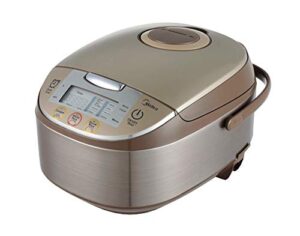 midea micom rice cooker, digital multi-functional ricer cooker/steamer, brown rice, slow cooker (3l/5.5cup, champange) mb-fs3017