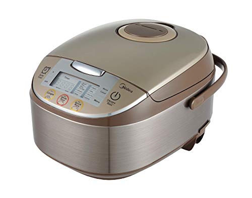 Midea Micom Rice Cooker, Digital Multi-Functional Ricer Cooker/Steamer, Brown Rice, Slow Cooker (3L/5.5Cup, Champange) MB-FS3017