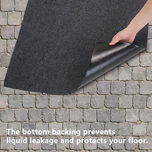 Turkey Fryer Mat,for Floor Surface/Absorbent mat Lightweight Washable Floor Mat to Protect Decks and Patios from Grease Splatter,Against Damage and Oil Stains or Grease Spills，Back Non-Slip (36”×50“)