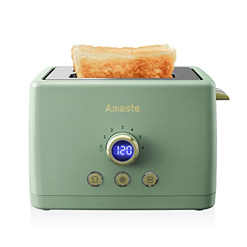 Amaste Retro Coffee Maker & Toaster Set- Matcha Green