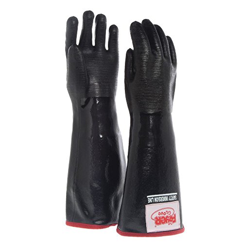 The Fryer Glove® Black Neoprene Fryer Gloves - 21"L