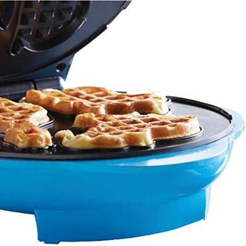 Brentwood Animal Shape Waffle Maker Machine, Non-Stick, Blue