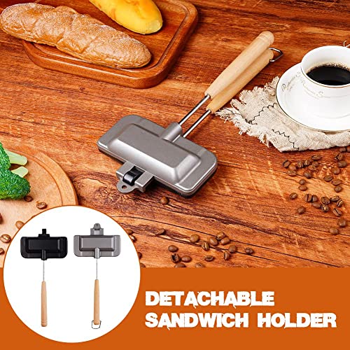 Hot Sandwich Maker Breakfast Sandwich Maker Mini Pie Maker, Hot Dog Toaster With Detachable Handles And Two-tone Color Design, Sandwich Maker Pan Home Kitchen Breakfast Machine