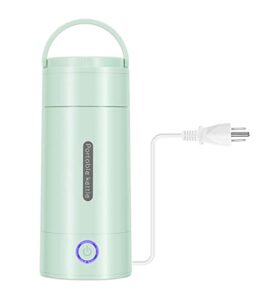 small portable electric kettle – 300ml travel mini electric tea kettle – portable water boiler(green)