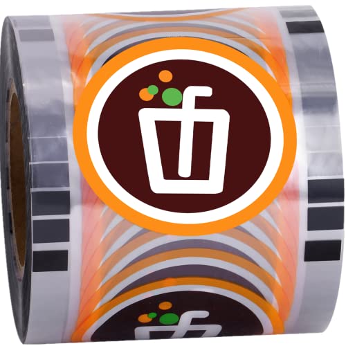 JIAWANSHUN Cup Sealer Film Tea Cup Sealing Film for PP Cups 90-105mm (3.55"- 4") 2000PCS