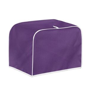 coldinair purple toaster cover 2 slice wide slot decorative,small kitchen appliance bread maker dust and fingerprint protection