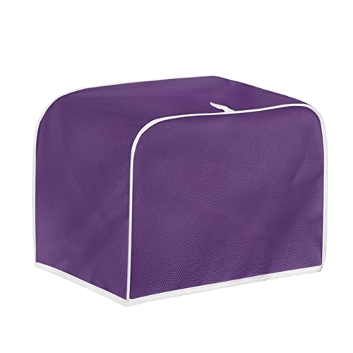 Coldinair Purple Toaster Cover 2 Slice Wide Slot Decorative,Small Kitchen Appliance Bread Maker Dust and Fingerprint Protection