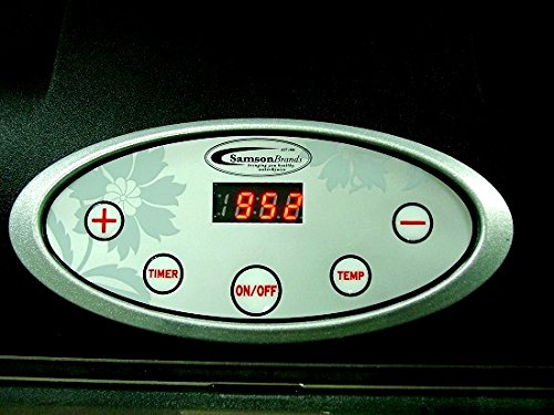 Samson "Silent" 9 Stainless Steel Tray Dehydrator with Digital Timer and Temperature Control for Fruit, Vegetables, Beef Jerky, Herbs, Dog Treats, Fruit Leathers and More