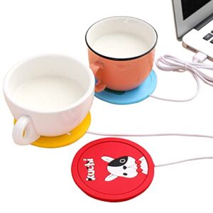 coffee mug warmer candle warmer plate – 3-setting cute animals design mug warmer for desk, temperature up to 149℉ for office home desk use